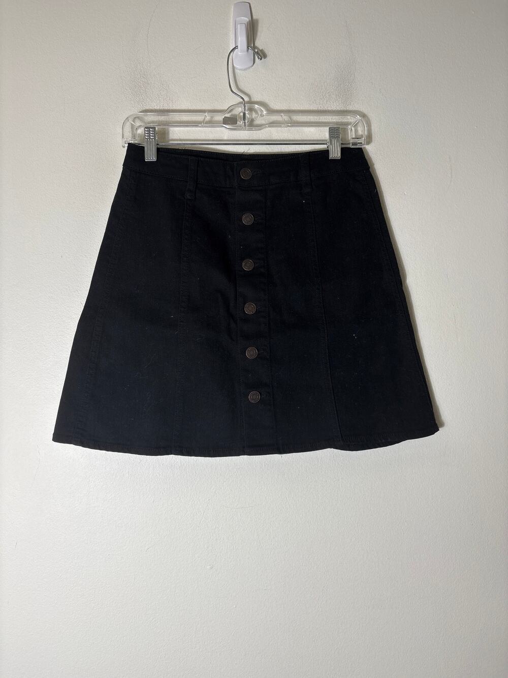 Fire Los Angelas Black Denim Mini Skirt